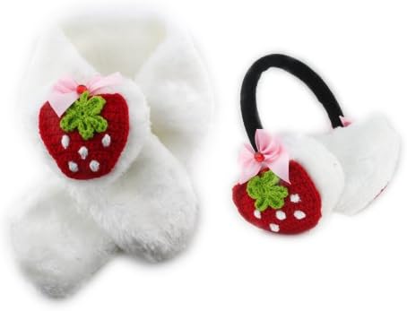 BONAMART ® Cute Cartoon Strawberry Child Baby Boy Unisex Girl velvet Earmuffs Ear Muffs Earflap Warm Winter w