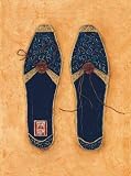 Produkt-Bild: Kunstkarte: Diana Thiry "Blue Slippers" 15 x 21
