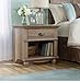 1-drawer Nightstand Table End Table Night Stand Small Organizer Storage Bedroom Home Furniture Open Shelf Books Decor Salt Oak