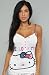 Hello Kitty Intimates The So Lovely White Kitty Cami,Sleepwear for Women