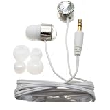 Nemo Digital NF65541-C Crystal Stud Earbud (Clear with White Wires)