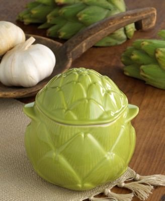 Le Creuset Stoneware Petite Artichoke Casserole, Green