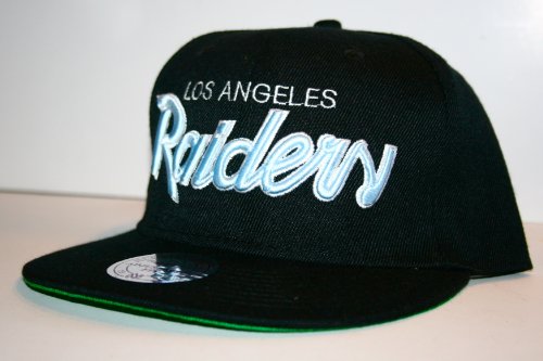Los Angeles Raiders Black N Blue Snapback Hat {replica}
