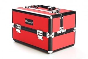 BH Cosmetics Makeup Train Case, Red