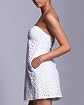 Laser-Cut Eyelet Strapless Dress Product Image