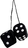 BLACK FUZZY DICE