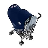 Protect-A-Bub Hearts Bling UPF+50 Stroller Sunshade- Navy