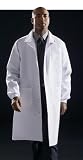 Knit Cuff Knee Length Lab Coat