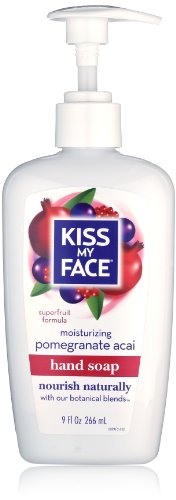 Kiss My Face Liquid Moisture Soap, Pomegranate Acai, 9 Ounce (Pack of 2)