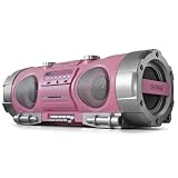Produkt-Bild: Ghettoblaster Denver TCD-86 Kassette Mikrofon pink rosa