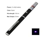 50mW 405nm Mid-open Violet Purple Blue Laser Pointer Pen