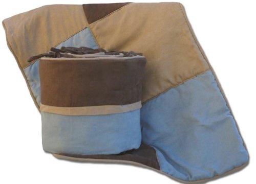 Pam Grace Creations 3-Piece Portable Crib Set - Baby Boy Blue Pam Grace Creations 3-Piece Portable Crib Set - Baby Boy Blue