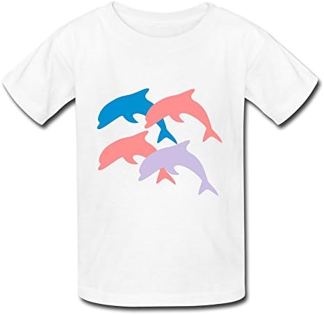 Jiaso Kid Boys And Girls Dolphins Jump T-shirt Large