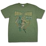 Green Lantern Comic Girl Junk Food Retro Heather Graphic Tee Shirt