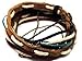 COOLLA Adjustable Bracelet Cuff Made of Brown Leather Multicolour Ropes and Metal Woven Snapper 1s-1