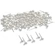 100 Ball Loop Earrings Round Sterling Silver Parts 4mm