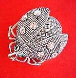 Charming Lady Bug Crystals Pin