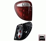 This Is A Brand New Aftermarket Tail Light Rear Brake Light Lamp Taillight Taillamp That Fits A 01 02 03 2001 2002 2003 Dodge Caravan Grand Caravan Chrysler Town & Country Voyager Driver Side LH Left Hand DOT SAE Approved OE Replacement Clear Red Lens 4857601AH CH2800140