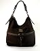 Dooney & Bourke Suede Medium Zipper Pocket Sac (Brown T Moro)