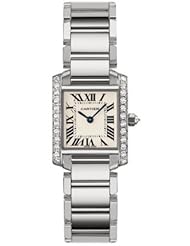 Cartier Tank Francaise 18kt White Gold Diamond Ladies Watch WE1002S3