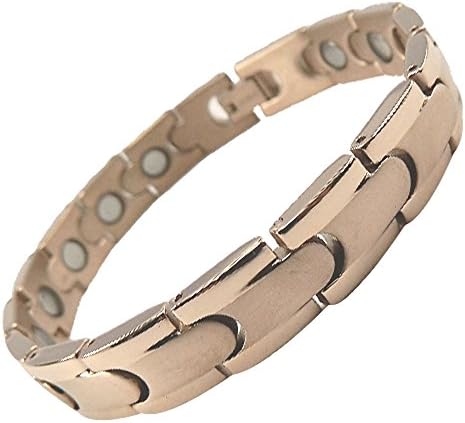 Best eXcel Titanium Magnetic Golf Bracelet with ions Rose Gold