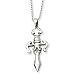 Men's Stainless Steel Fleur de lis Dagger title=