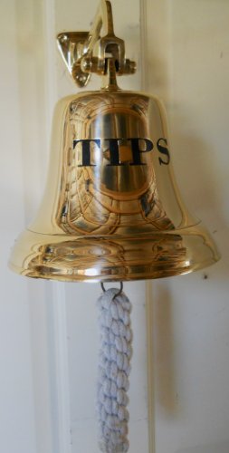 Large Solid Brass TIPS Bell ~ Bartenders Bell