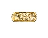 White Clad Icebox Label Brass