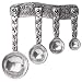 Tin Woodsman Pewter Measuring Spoon Set (Hearts) with Pewter Display Strip, Solid Pewter, Featured on Paula Deen