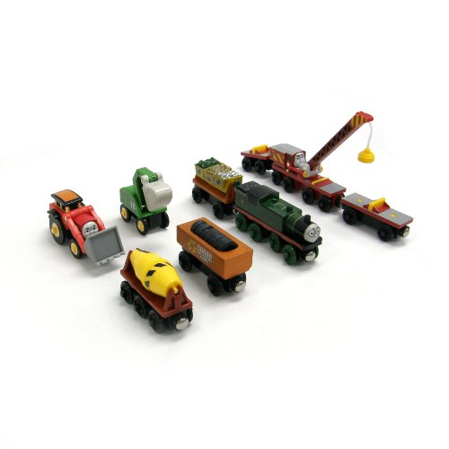 Thomas and Friends Wooden Railyway - Lot of (9) Vehicles ~ Whiff-Rocky-Alf ie-Jack ~