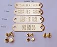 Warner Brand Brass (gold) Tag (1) for Dog Collar with 3-Sets of rivets Pet ID Plate, ID tag