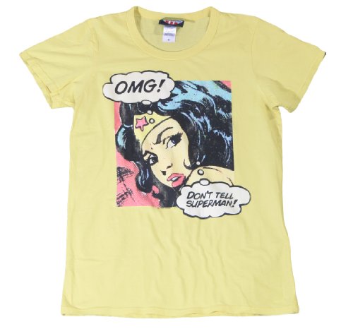  Junk Food Juniors Wonder Woman Crewneck Short Sleeve Shirt