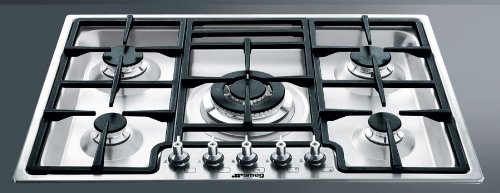 Smeg Classic Design PGF75U3 28 Gas Cooktop 5 Sealed Burners