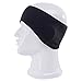 Maoko Winter Ear Warmer Headband -Fleece Ear Muffs Ski Headwear Black (Soft and Cozy)