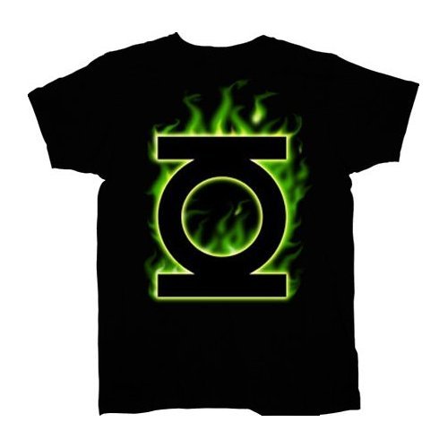  Green Lantern Flame Logo Mens T-Shirt