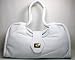 Designer Purses Bulga Large White Leather July Satchel Handbag