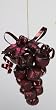 5" Tuscan Winery Jingle Bell Red Grape Cluster Bunch Christmas Ornament