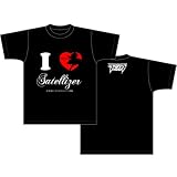 フリージング Tシャツ アイラブサテライザー柄 ブラック サイズ：M