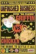 Family Guy Peter vs Chicken 24x36 Poster Framed