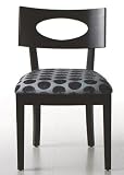 Draper Side Chair, 31Hx20.5W, NAVY DOTS