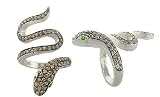 CHAMPAGNE CZ SNAKE RING
