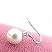 Feramox Sterling Silver Freshwater Cultured Shell Pearl Earrings Dangle Studs