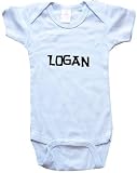 LOGAN / Hurry Up - Name-series - White Or Blue Onesie / Baby T-shirt