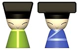 Alessi King and Queen Chin Set of Two Magnets