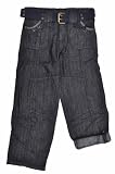 DollHouse “Black Roll Up Denim W/Belt” Big Girls Pant