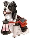 Moonrays 91247 Solar Powered Glowing Dog Lamp Border Collie Garden Accent