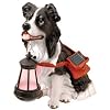 Moonrays 91247 Solar Powered Glowing Dog Lamp Border Collie Garden Accent