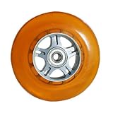 Curb Dog Scooter Wheels Orange 100mm with Sealed Cartridge Bearings - Pair.