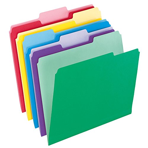 Pendaflex File Folders with InfoPocket, Letter Size, Assorted Colors