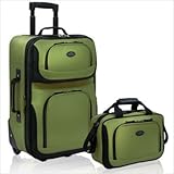 US Traveler Rio Two Piece Expandable Carry On Luggage Set, Green, One Size 41Cyll7wPyL. SL160 US Traveler Rio Two Piece Expandable Carry On Luggage Set, Green, One Size